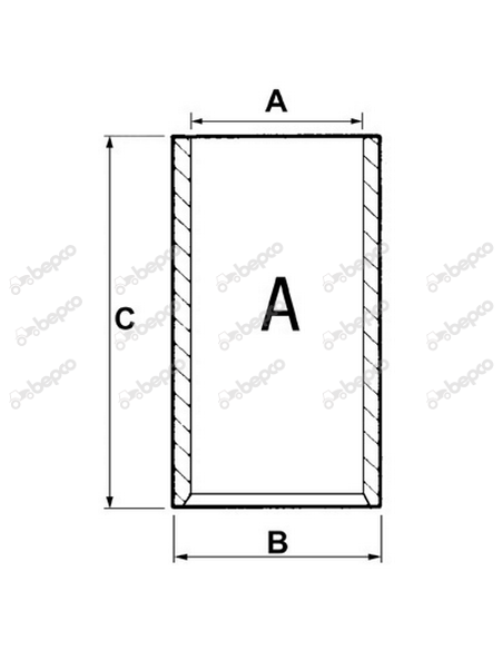 Camasa Motor Semifinisata Ø 111.76x116.97 mm - L208.53 mm (Fara Guler) 24/36-31K