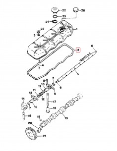 Garnitura Capac Culbutori Case 3138642R3, 3138642R2, 3138642R1, 3055185R1 2