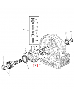 Carcasa Pompa Ulei Transmisie John Deere R130488, R109002, RE163759, AL234168, 2