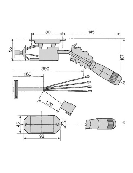Switch, Three Point Hitch 7700019575, 1983203C1, 1983236C2, 198323943, 1983239C1, 1983239C3, 1983239C4, 1983239C5, 1983239C6, 19