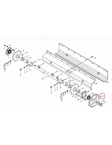 Sprocket Ø 45 mm Z-30  Krone 280583, 280583.3, 280583.2, 280583.1, 2801442,