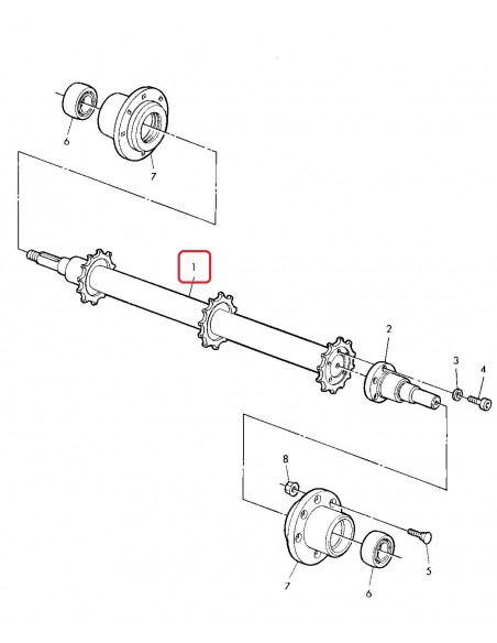 Ax Transportor John Deere AZ49360, AZ46342, Z62144, Z62146