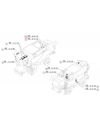 Hydraulic Filter Element 174 mm CLAAS 0007719570, 00 0771 957.0, HD519