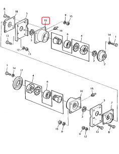 Housing, Bearing, Straw Chopper John Deere Z12798, AZ38055 2
