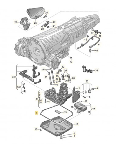 Gasket, Oil Sump 0B5321371F