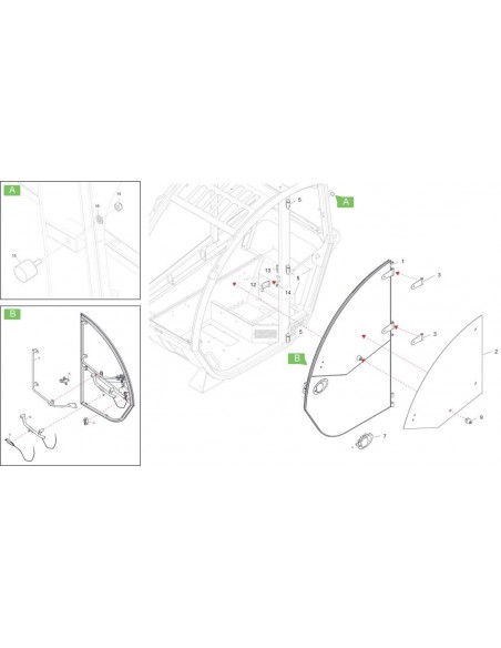 Geam Usa Cabina T30182058
