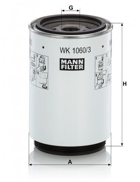 Filtru Combustibil WK1060/3X