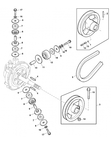 Bush 20x62x16 mm John Deere H148132, H80197