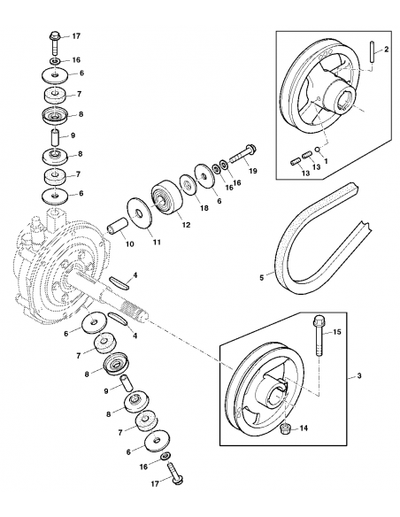 Bucsa 20x62x16 mm John Deere H148132, H80197