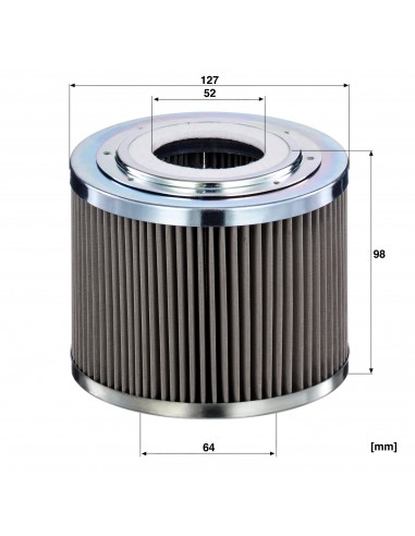 Filter, Hydraulic Cartridge 3714453M2, 3714453M1, 6005022974, 703319A1