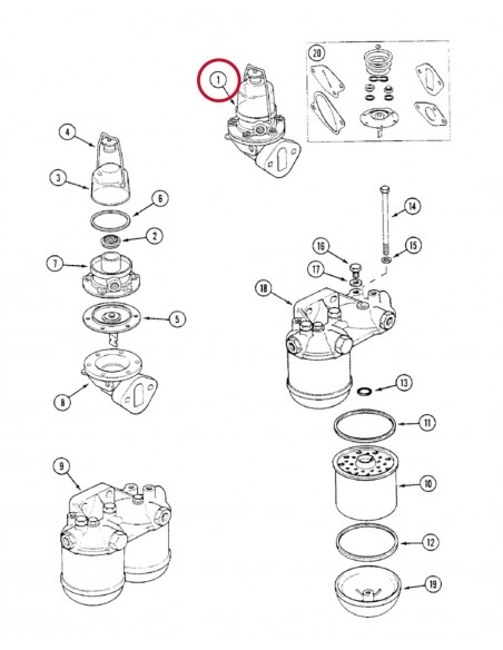 Pompa Alimentare Combustibil 47672994, K311939, K909944, K944997, 7950899