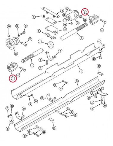 Coupling, 4WD, Z-21 Case IH 90031C1, 90031C2