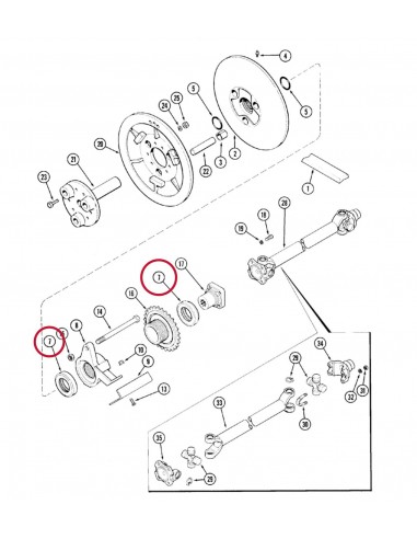 Rulment Presiune 69.84x113.79x22.1 mm Case IH 278927A1, 194654C91