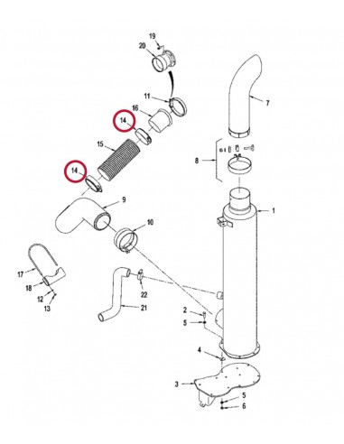 CASE IH 87406903, 0550119, 0158454001, M002135, 6305054