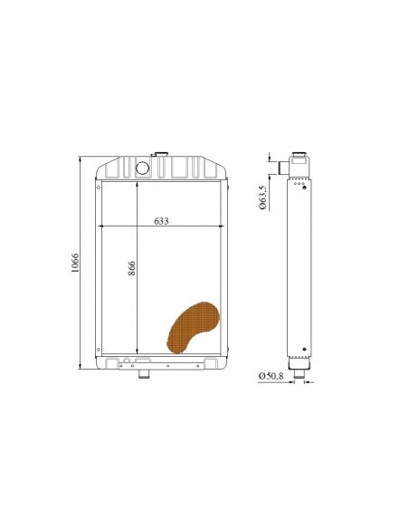 Radiator Racire Motor John Deere AZ46204