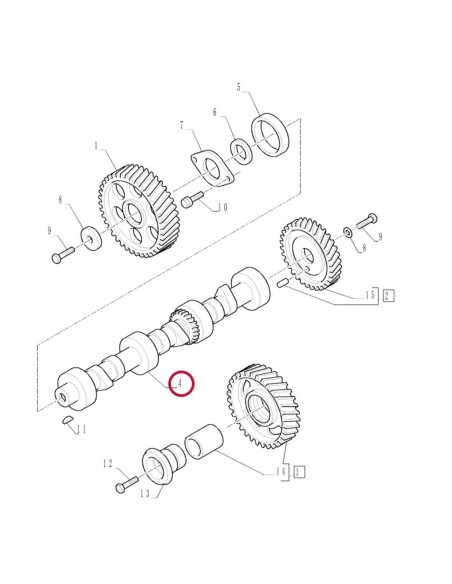 Ax Cu Came CNH 84157724, 81876605, 87802140, 87802900