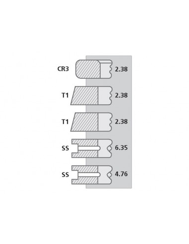 Piston Ring Set Ø 98.00-2.38x2.38x2.38x6.35x4.76 mm Leyland AHM9014, 98800102, 98/800102,