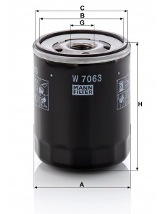 Filtru Ulei MANN-FILTER W7063, W 7063