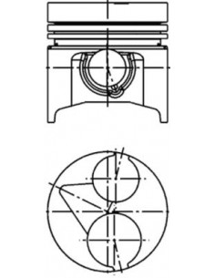 Piston cu Segmenti Ø 80 mm 07916-27660