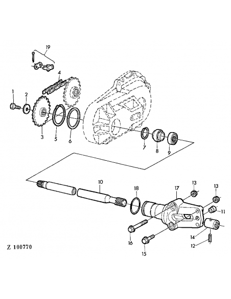 Planetara 550 mm Z-23, Dreapta  John Deere Z37944
