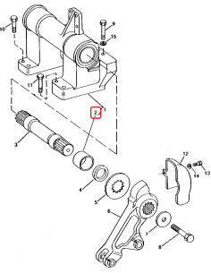 Bush, Rock Shaft Ø 90.30x97x54 mm John Deere L75840, R117815 2