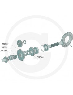 Gear, Transmission Z-34 CNH 87388607, 5125005 2