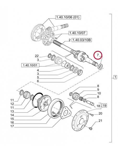 Seal Ø 42x62x21.5 mm- 42-62-21.5 mm