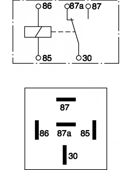 Releu 12V 30/20A Bosch 0332209150