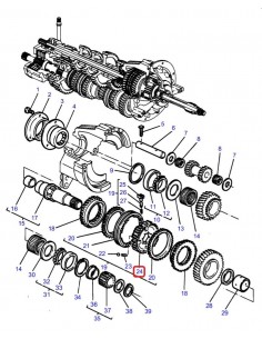 Inel Sincron Massey Ferguson 3039159M1 2