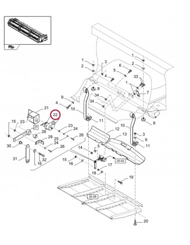 Potentiometer CNH 87691981, 84078528, R917005932, R917C05932