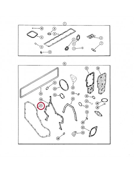 Garnitura Capac Distributie Cummins 3914385, J914385
