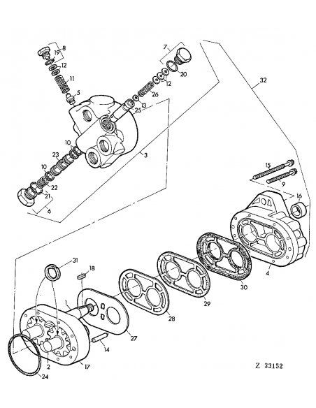 Hydraulic Pump John Deere AZ19692, AZ53802, AZ49541, AZ17502, AH62124, 1598626790
