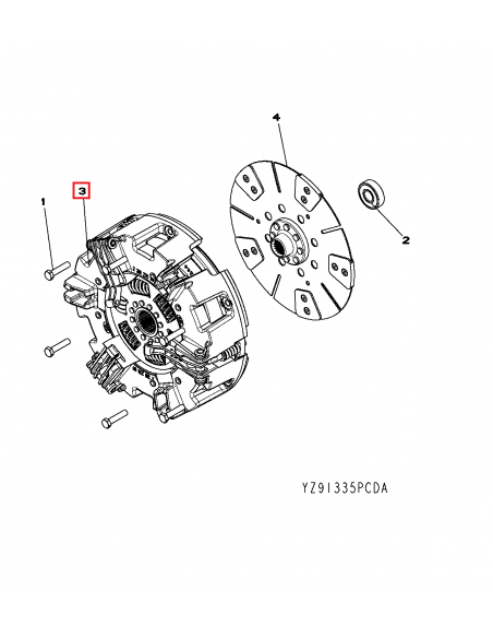 Placa Presiune 310 mm John Deere YZ91592, YZ91518, L-03430-0G05-00, L034300G0500