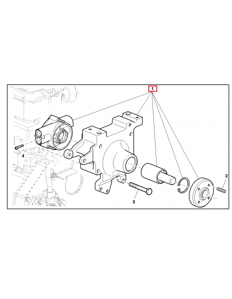Water Pump, Coolant Pump John Deere AL163839, AL201359, AL206079, L166696, L167336