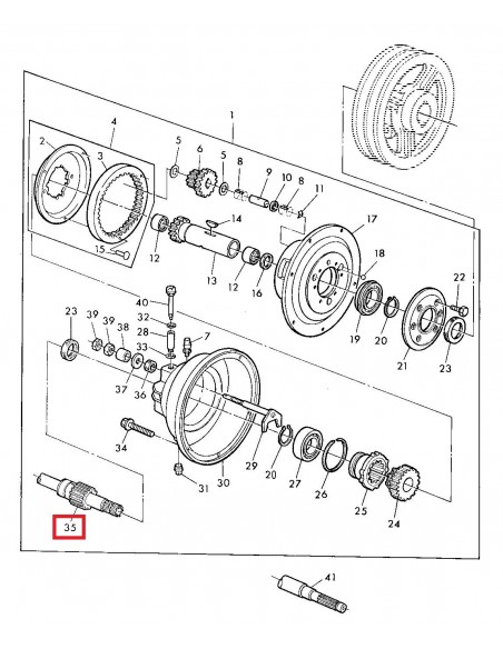 Shaft, Reverser Transmision John Deere Z12905, AZ49379