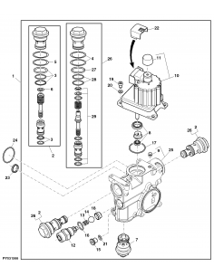 Valva Control Hidraulica John Deere AL156138, AL168858 2