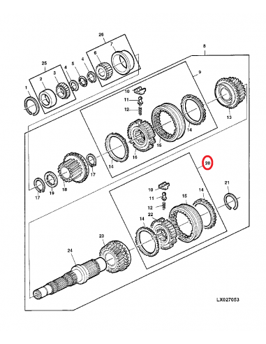 Sincron Transmisie John Deere AL41728, AL39238
