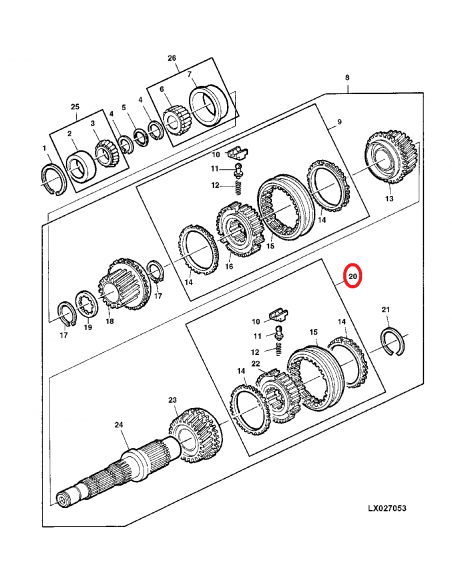 Synchronizer John Deere AL41728, AL39238