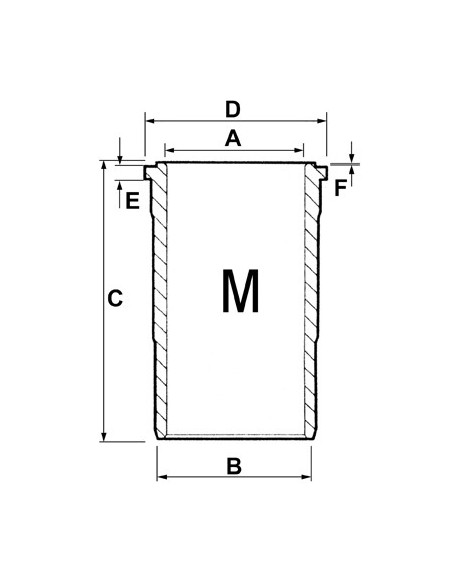 Finished Liner 106.50 mm, H218 mm R116383, R116397, R515037, R80500, RE500024, 26/35-150
