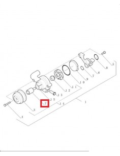 Rulment Pompa Apa 16x129 mm 81876900, 87790208, 87800488, 87800489, 87800489R, 87840217, F2NN8530AA 2