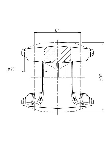 Yoke Ø 27x63 mm 1-33-742-683, 1-33-742-628, 144461A1, 144464A1, 1-33-742-732, 195213A1, 390029A1, 87760408, 87772059,