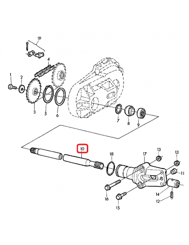 Planetara 710 mm Z-23 Stanga John Deere Z37943