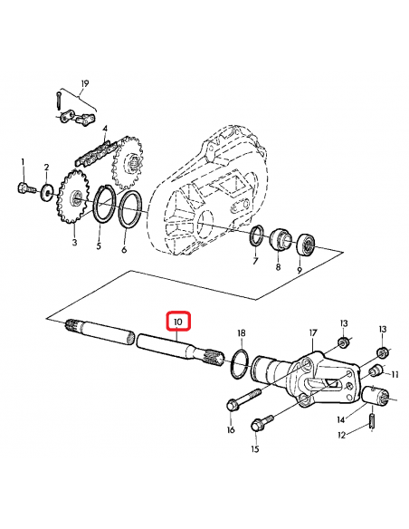Planetara 710 mm Z-23 Stanga John Deere Z37943