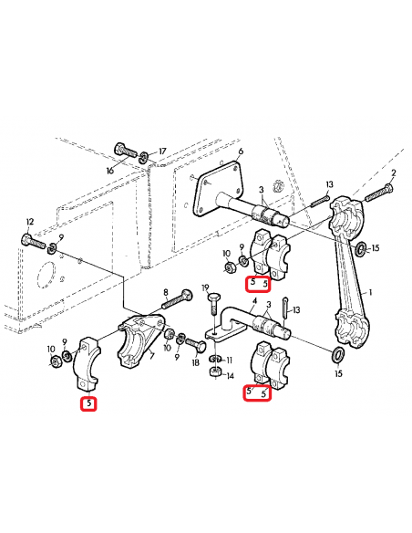 Housing 25x48x72 mm John Deere PK1931H, PK1931-H