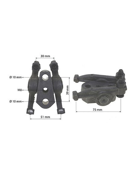 Culbutor Complet M8 Fendt F385200410020, F385200410010, 12159630, 12159631, 12159687, 6005003738