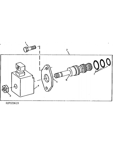 Valva Solenoid John Deere RE159087, RE190712, RE211158, RE54872, Waterman 712723 12VDC