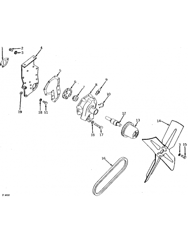 Water Pump John Deere AT11918, AT11918-R, R12712, RT12712