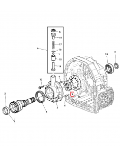 Pinion Pompa Ulei Transmisie 12.20 mm Z-9/41 John Deere R108925 2