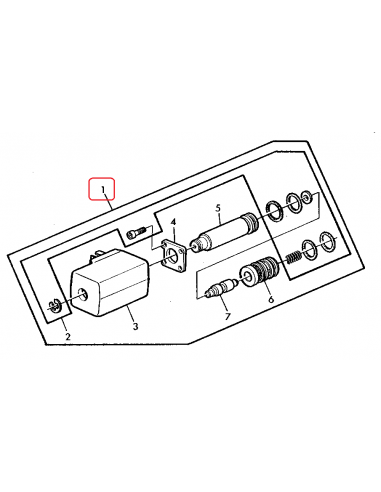 Valva Solenoid, Bobina Cuplare 4X4, 12V John Deere AL58788, AL30198, AL37367, PN463588, 463588, PN458670, 458670