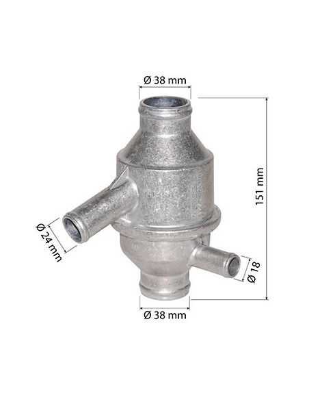 Thermostat Fendt X815090003000, F28120005020, F281.200.050.020, Renault 7700024756